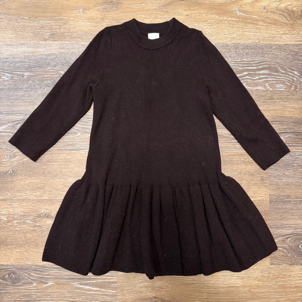 COS Black Girls 100% Wool Dress size 2-4T